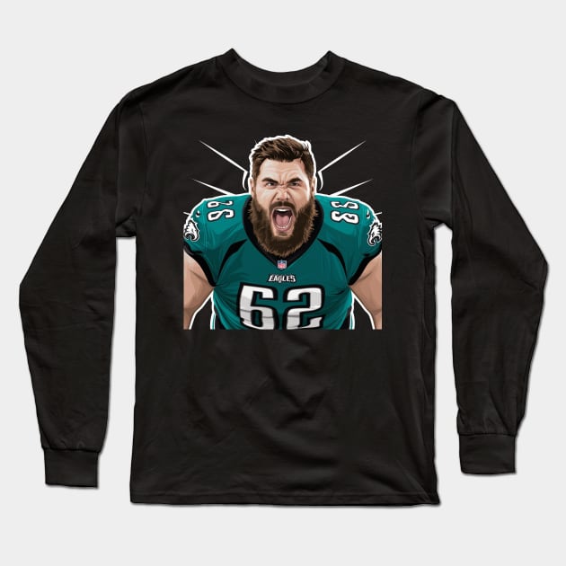 KELCE CHIEFS Long Sleeve T-Shirt by Aldrvnd